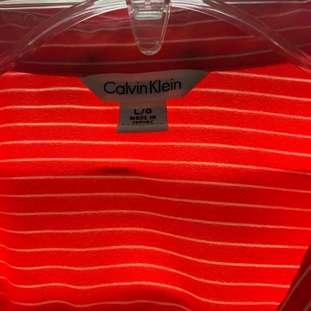 Calvin Klein Red Striped Top